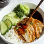 Teriyaki Chicken Bowl with Rice and Steamed Vegetables