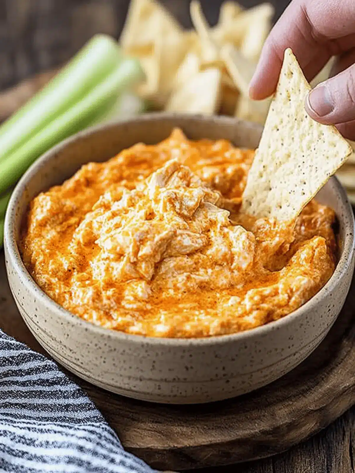Crockpot Buffalo Chicken Dip