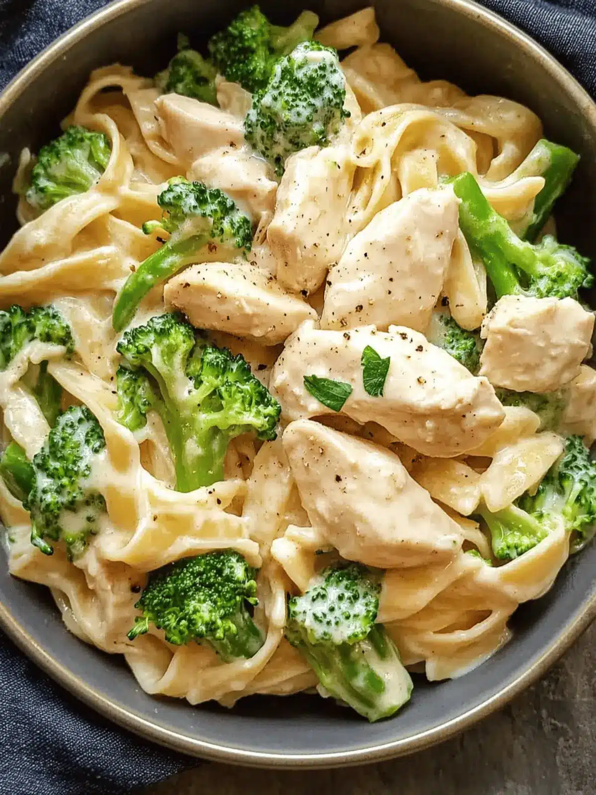 Easy Chicken and Broccoli Alfredo