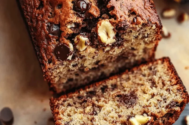 Chocolate Chip Walnut Banana Bread