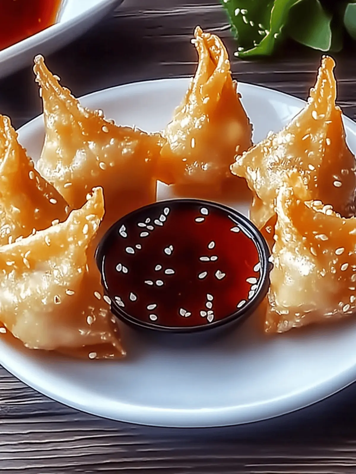 Crispy Rice Paper Crab Rangoons