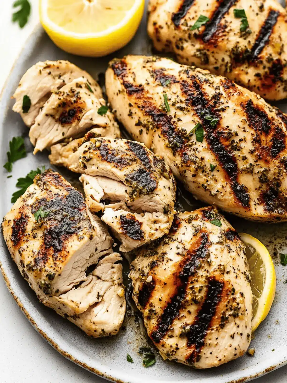 Lemon Herb Grilled Chicken Breasts