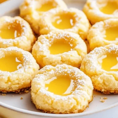Lemon Curd Thumbprint Cookies