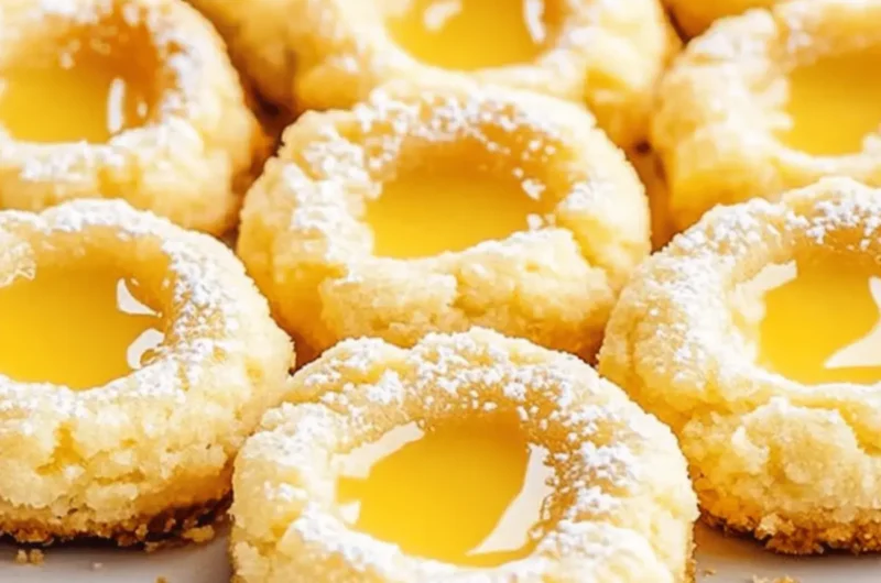 Lemon Curd Thumbprint Cookies