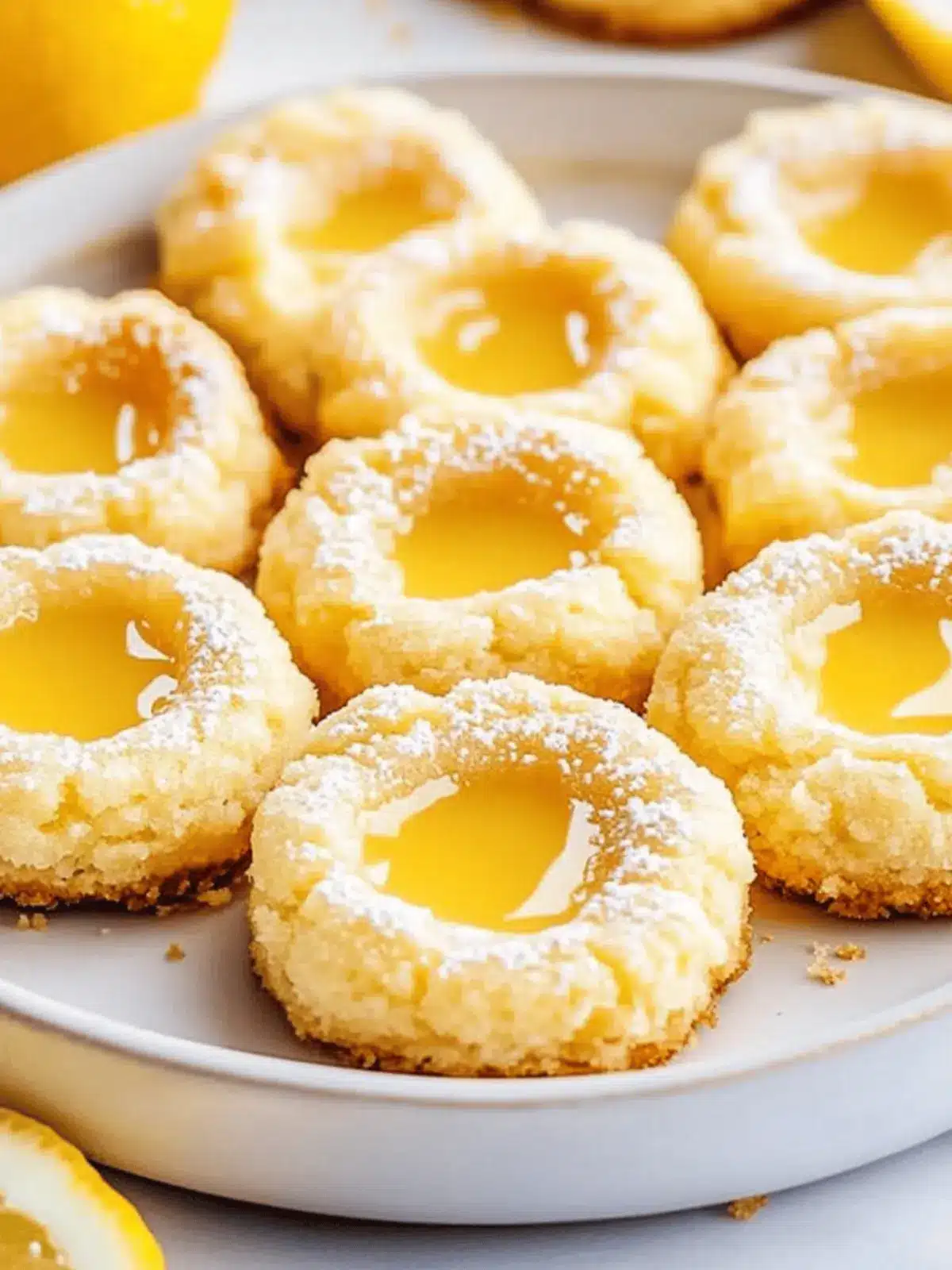 Lemon Curd Thumbprint Cookies