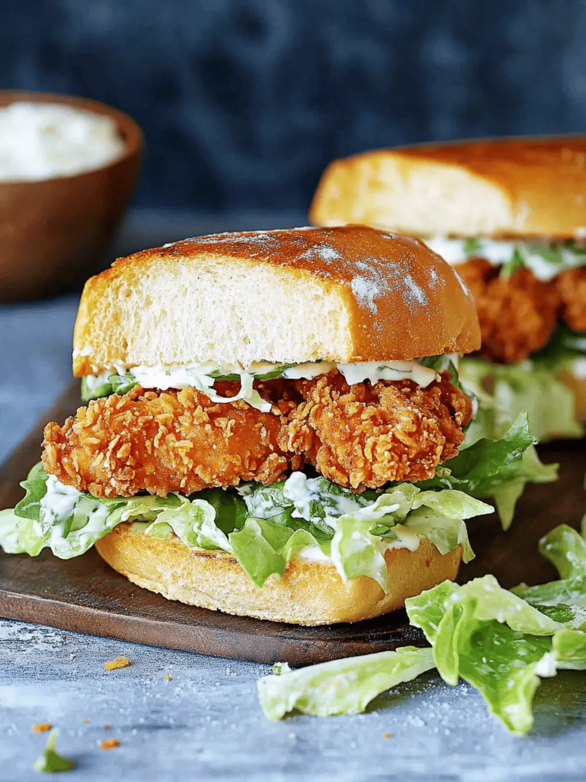 Crispy Chicken Caesar Sandwich