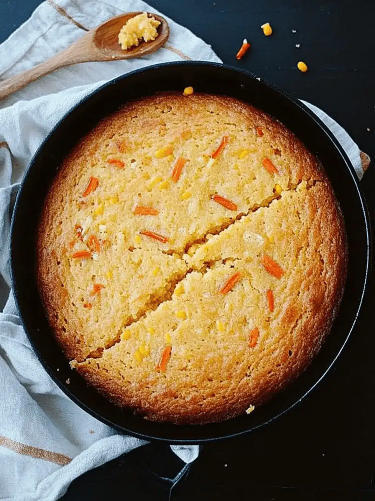 Brown Butter, Honey and Jalapeño Skillet Cornbread