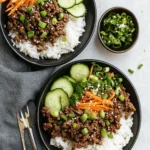 Korean Ground Beef Bowls