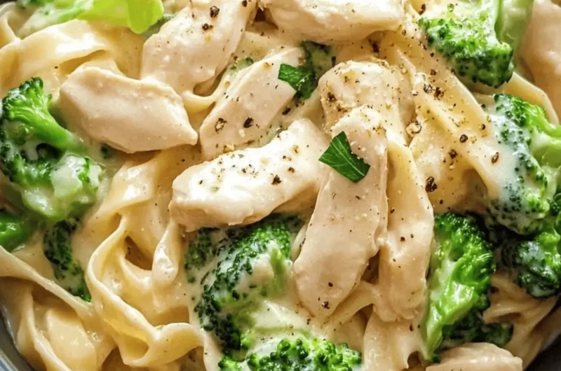 Easy Chicken and Broccoli Alfredo