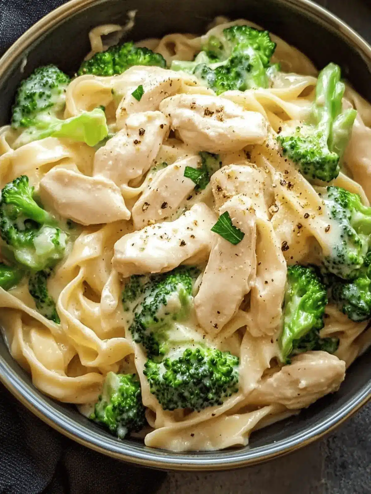 Easy Chicken and Broccoli Alfredo