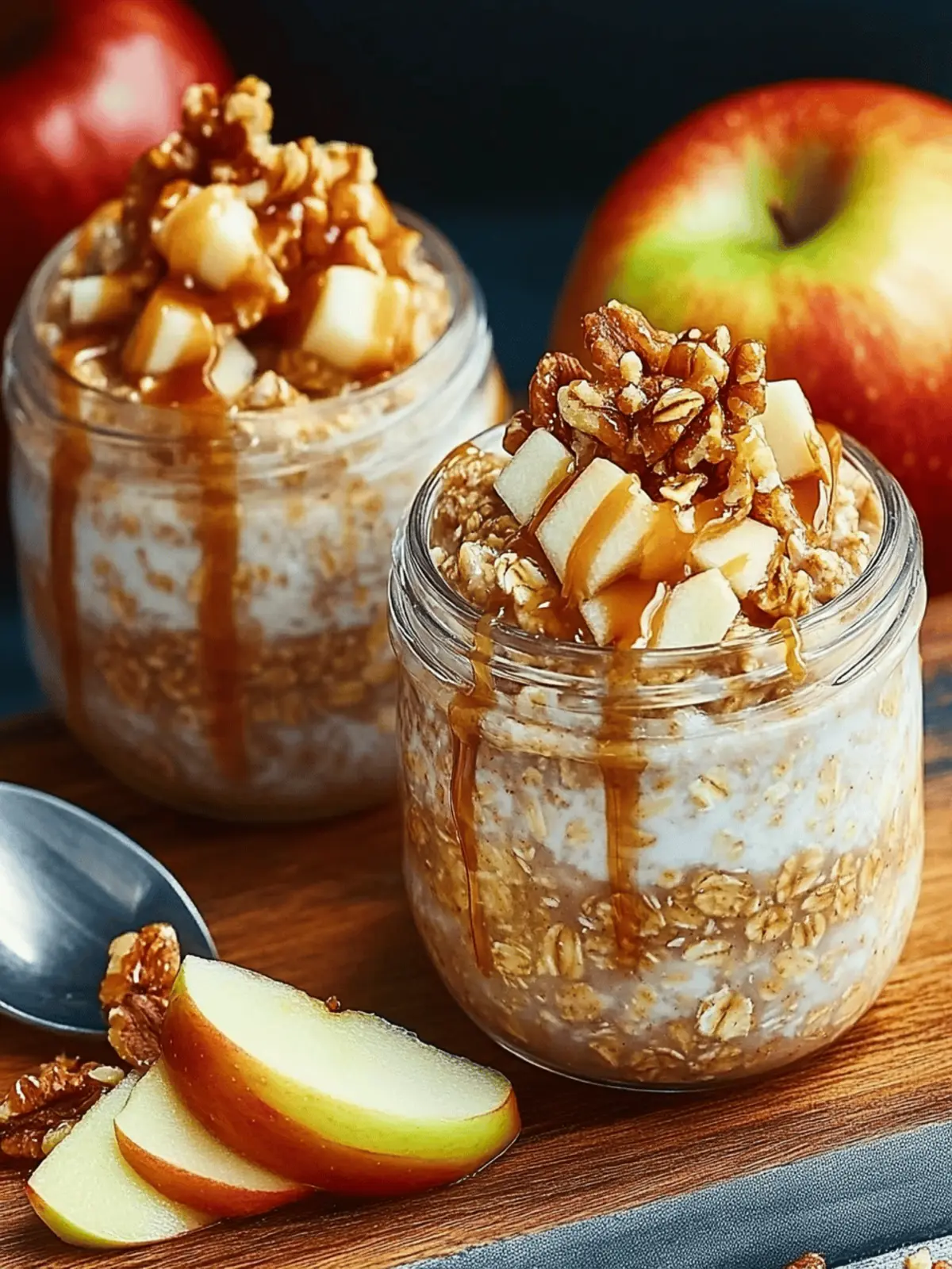 Caramel Apple Overnight Oats