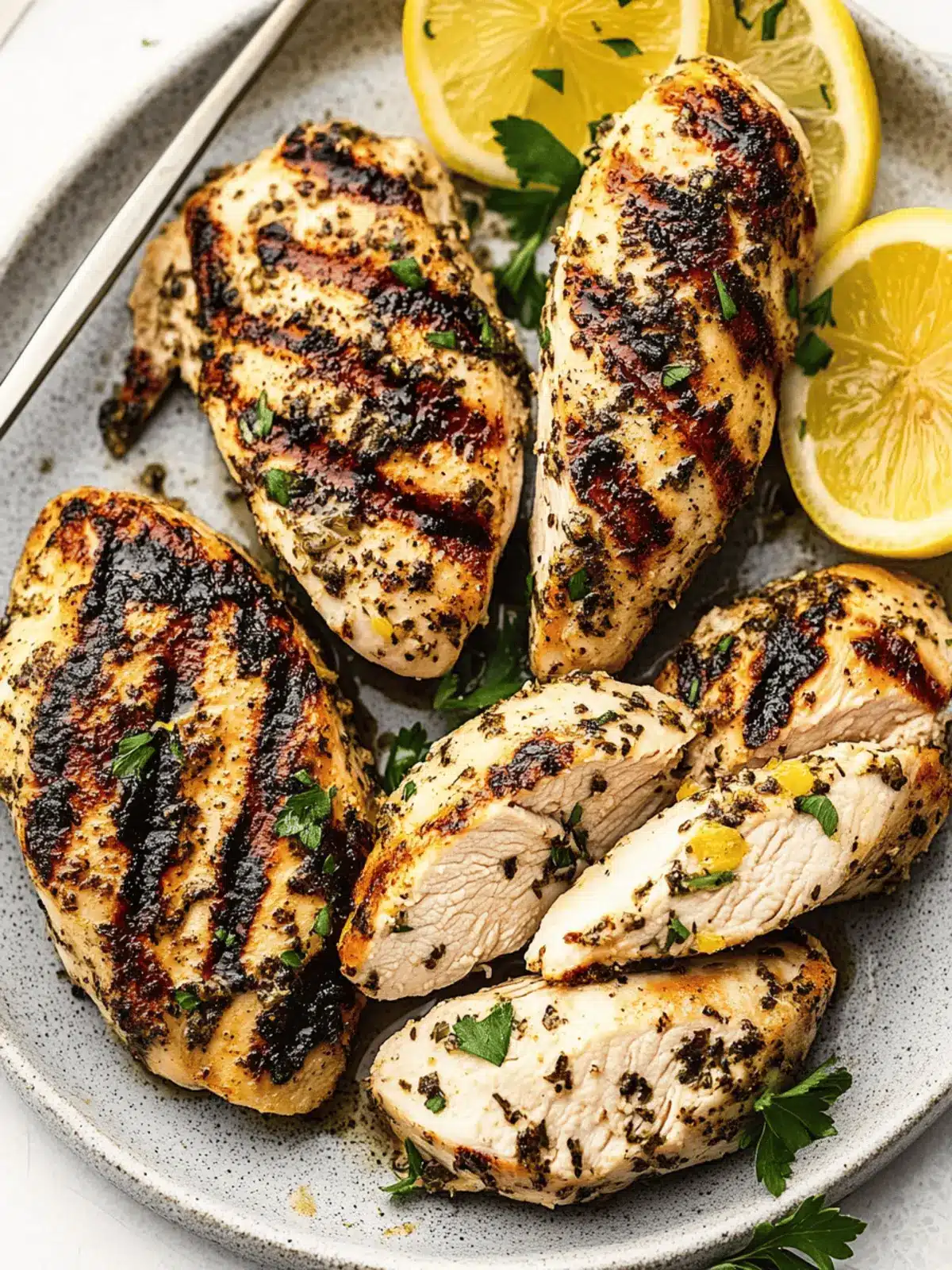 Lemon Herb Grilled Chicken Breasts