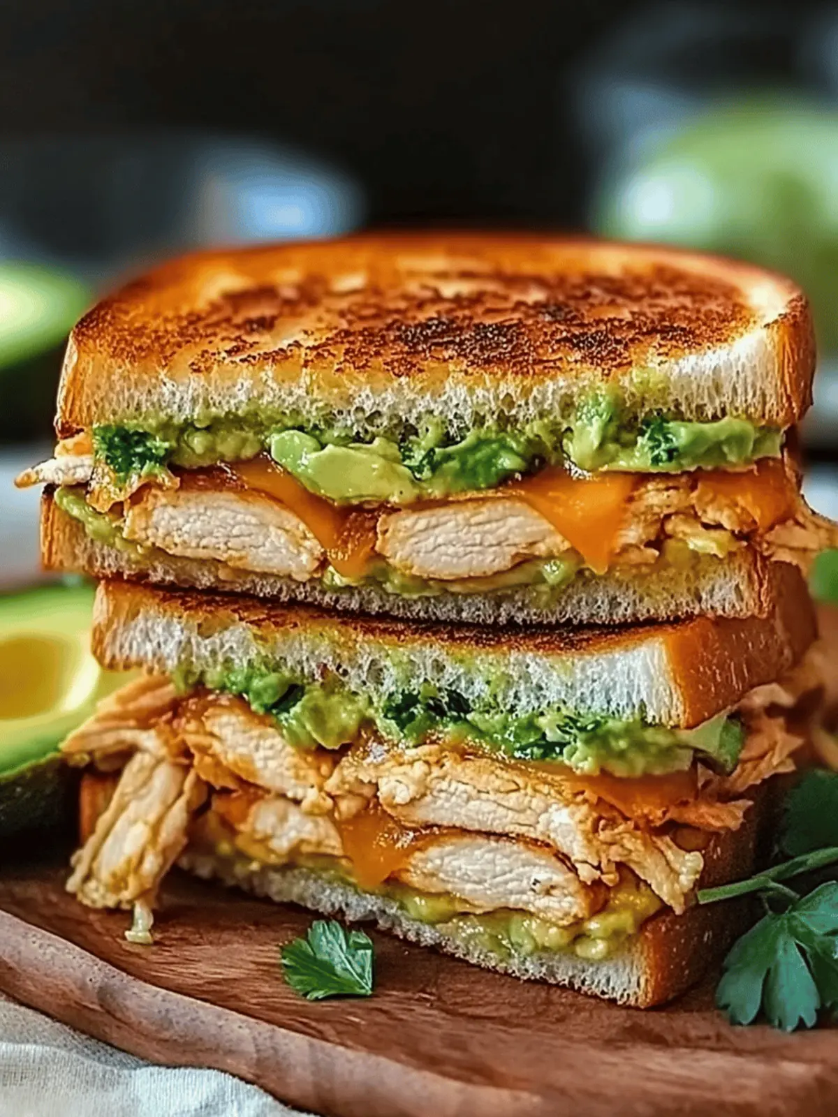 Chicken Avocado Melt Sandwich
