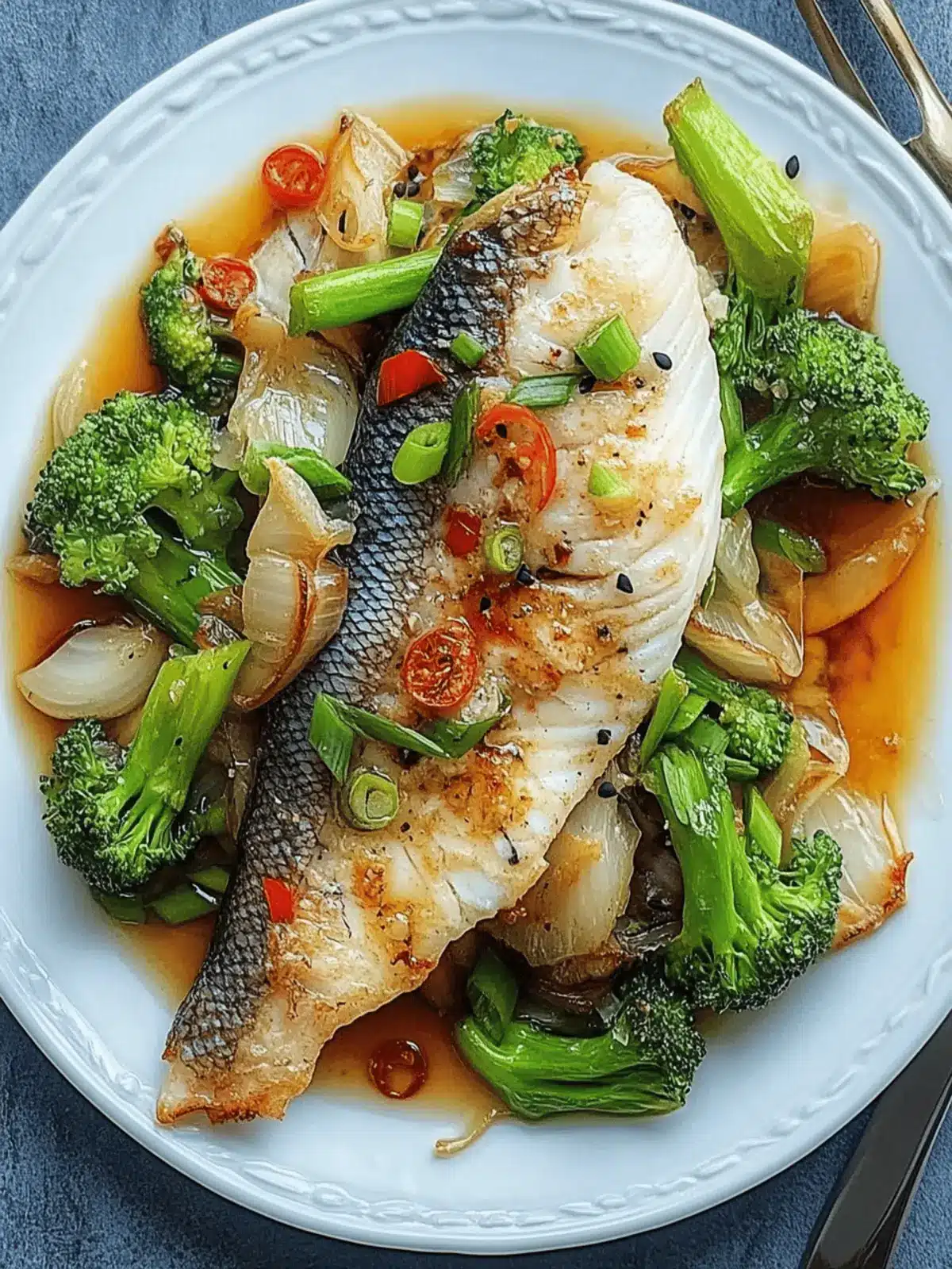 Baked Asian Rockfish