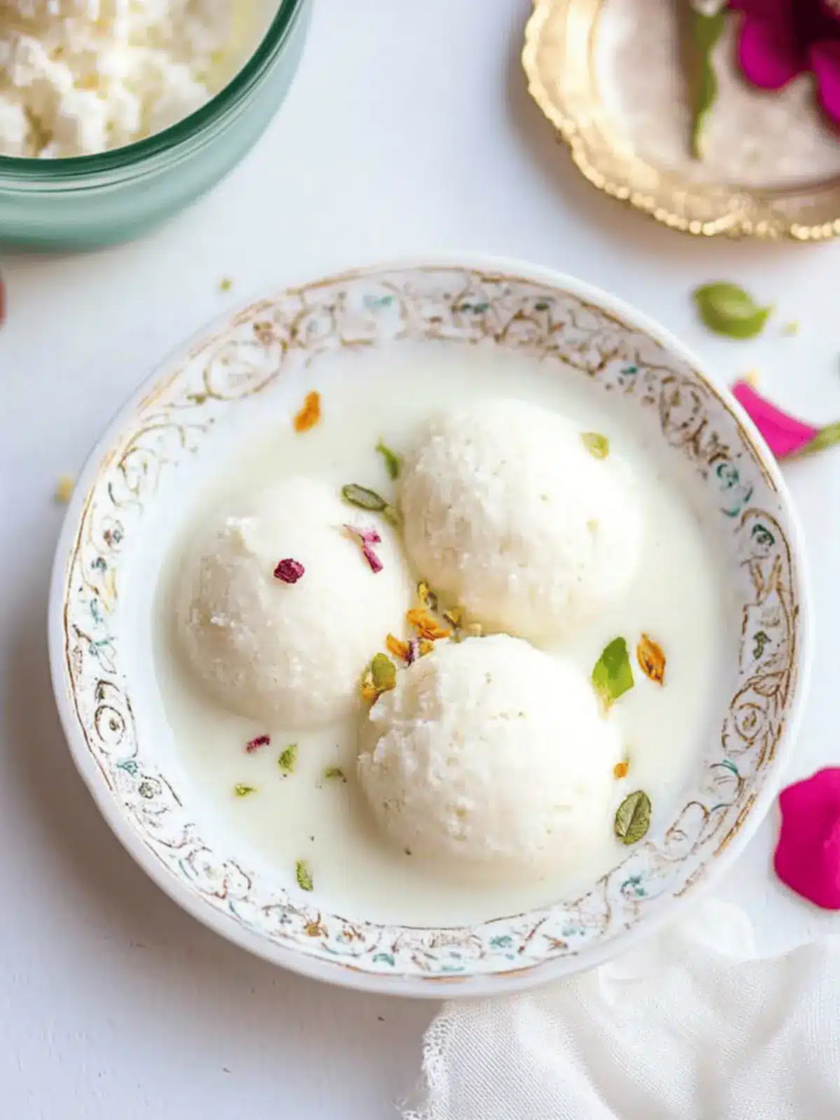 Soft Milk Powder Rasmalai