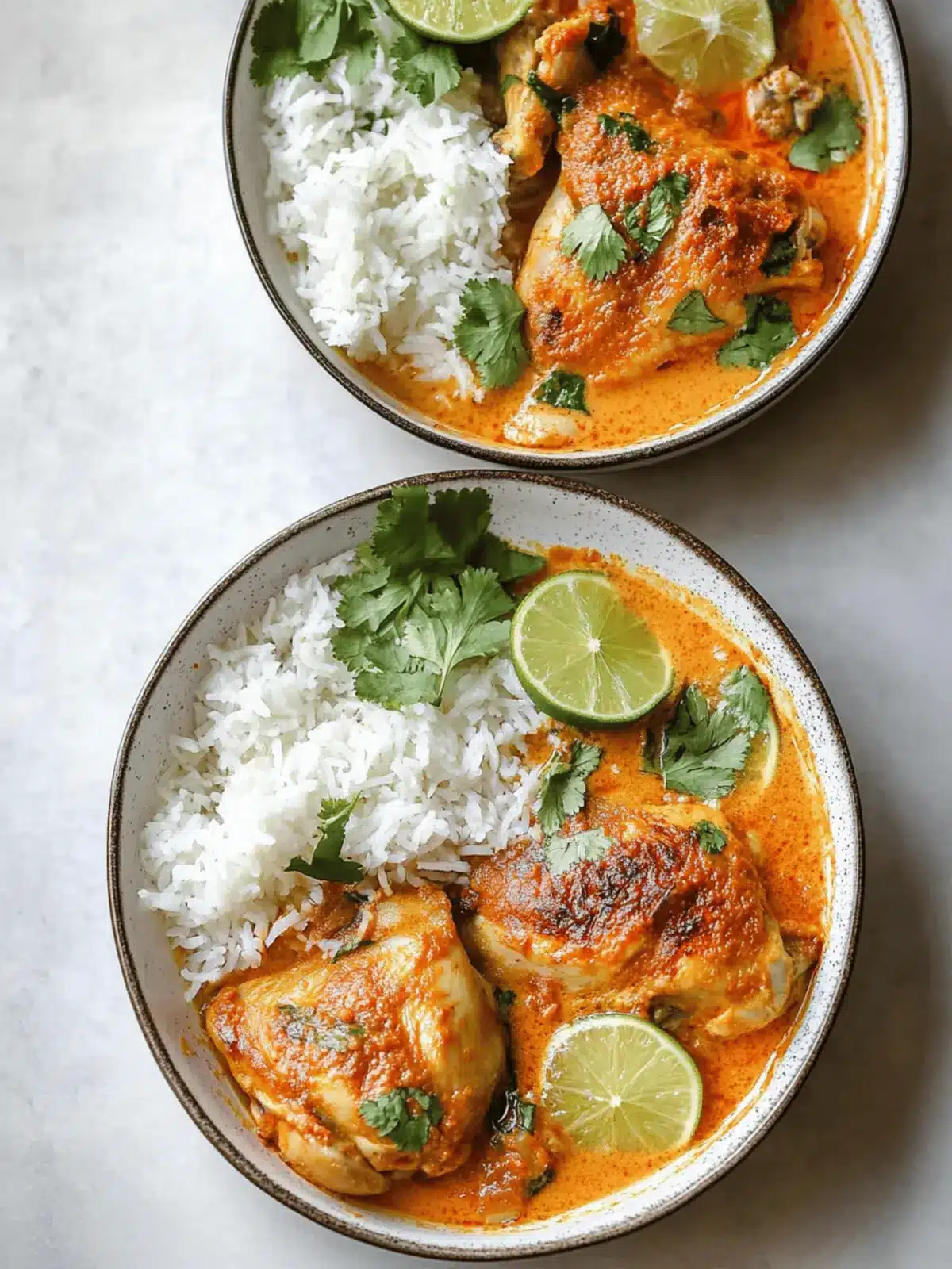 Coconut Milk-Braised Chicken with Harissa and Lime