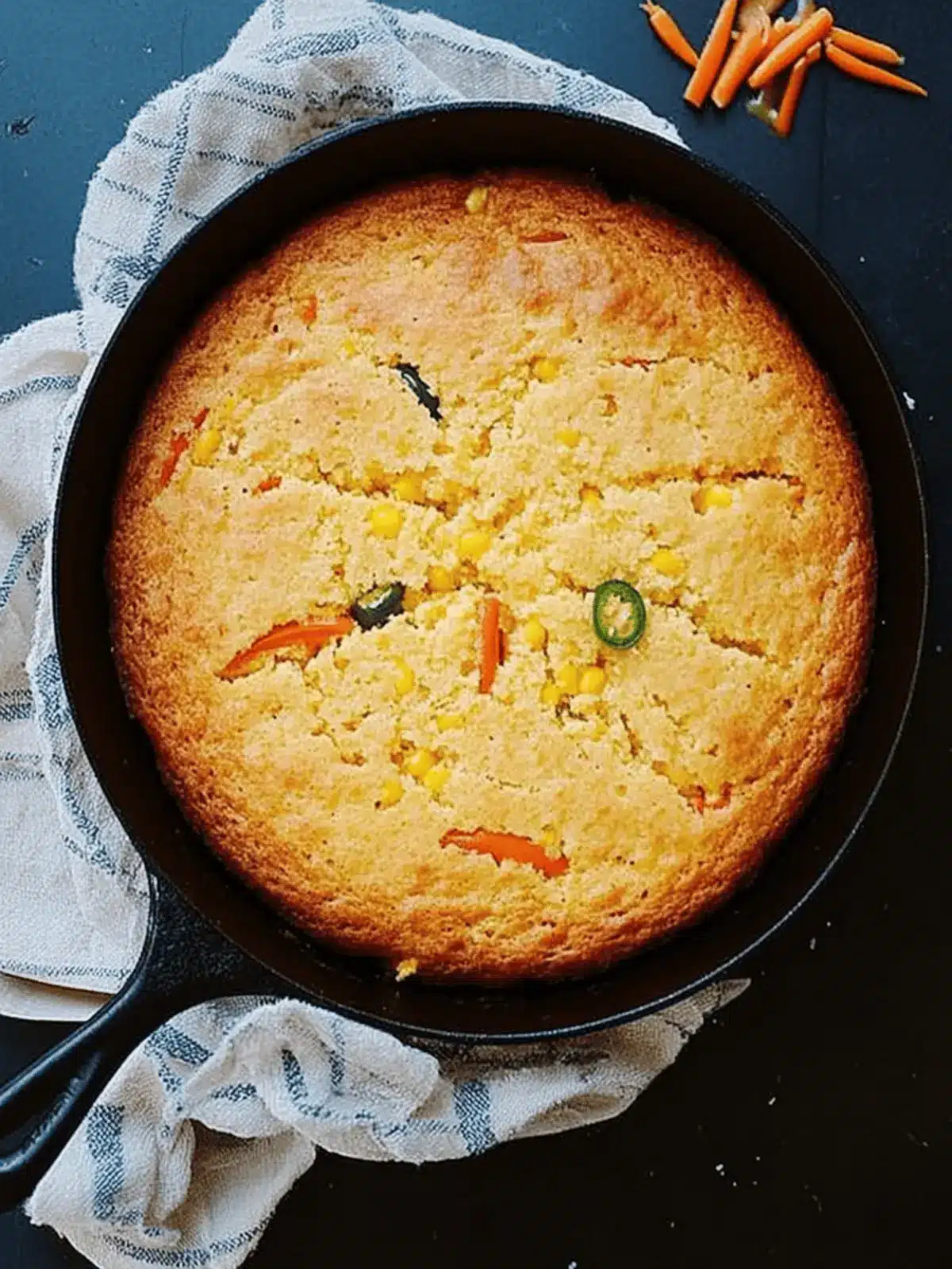 Brown Butter, Honey and Jalapeño Skillet Cornbread