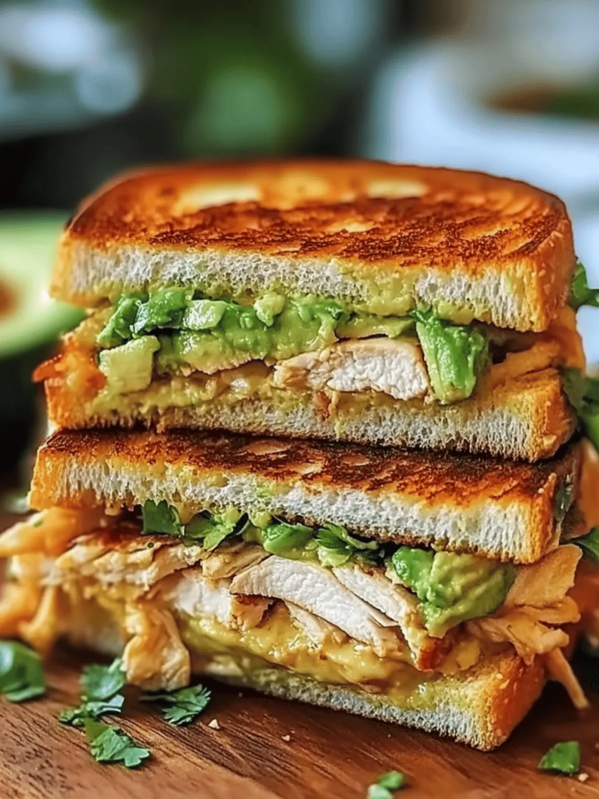 Chicken Avocado Melt Sandwich