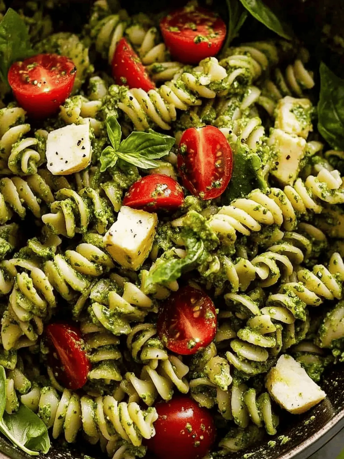 Pesto pasta salad