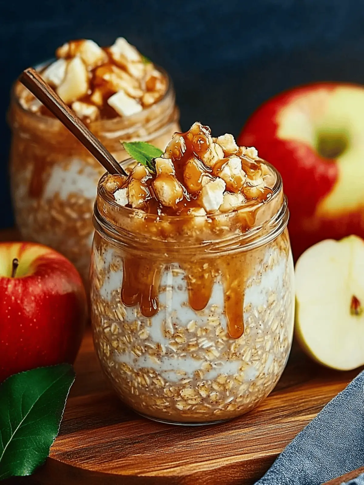 Caramel Apple Overnight Oats