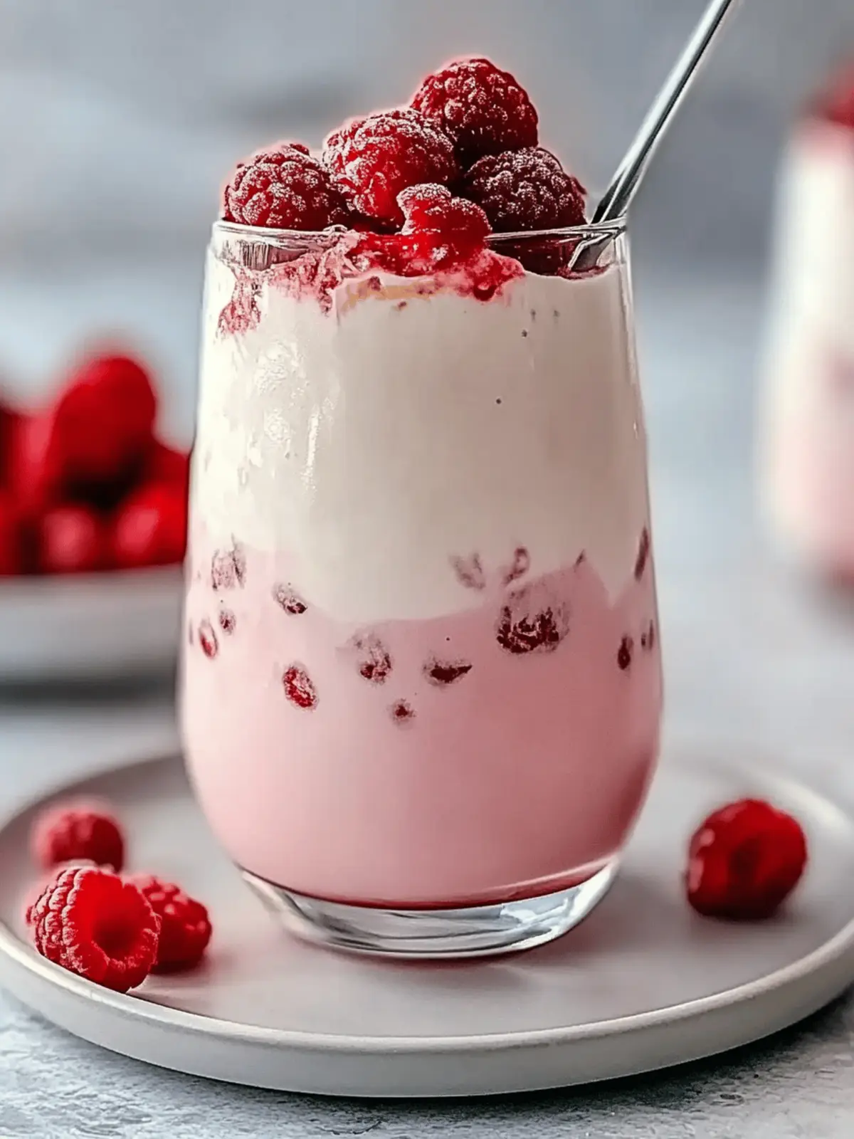 Refreshing Vanilla Raspberry Iced Latte