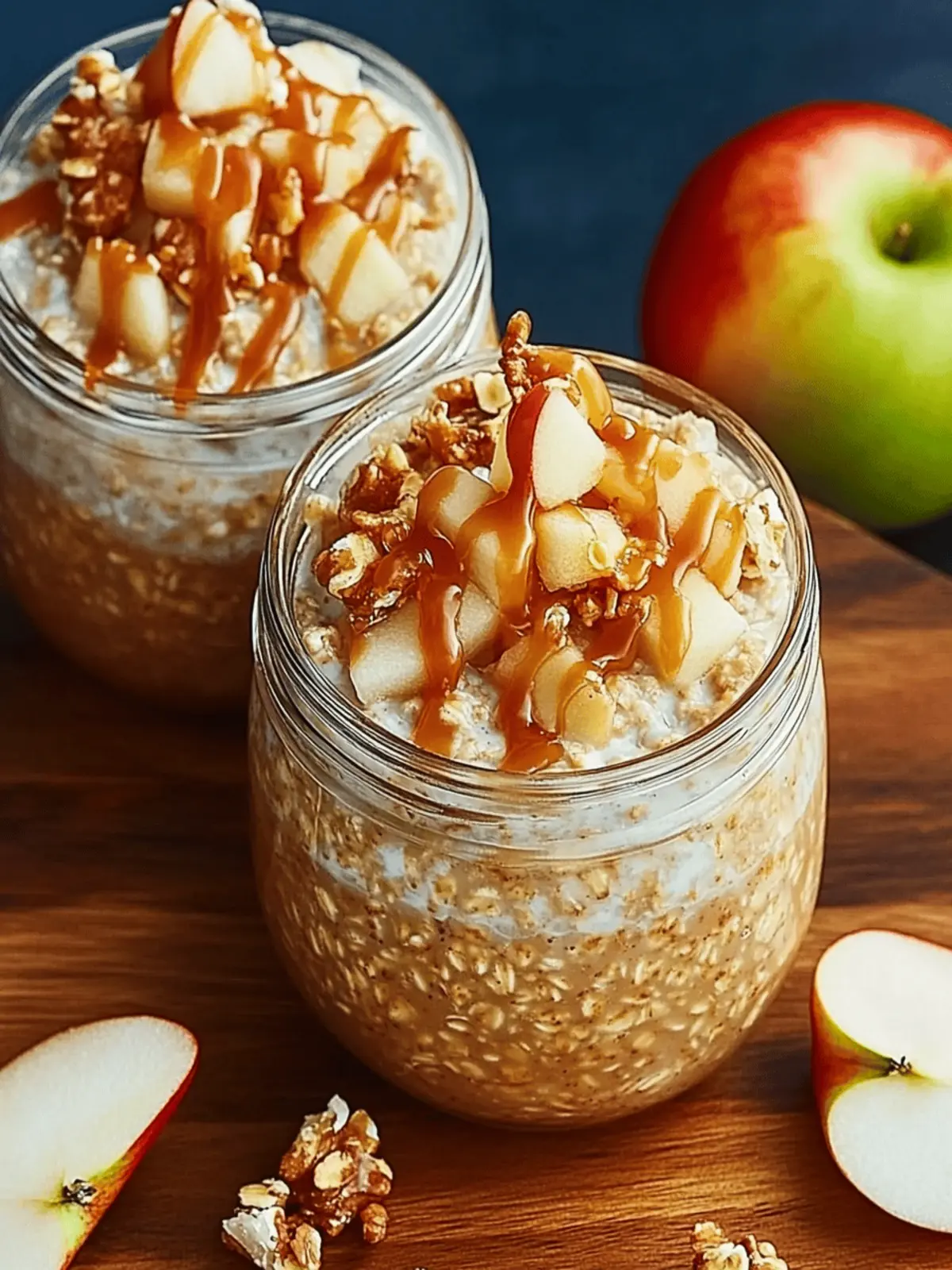 Caramel Apple Overnight Oats