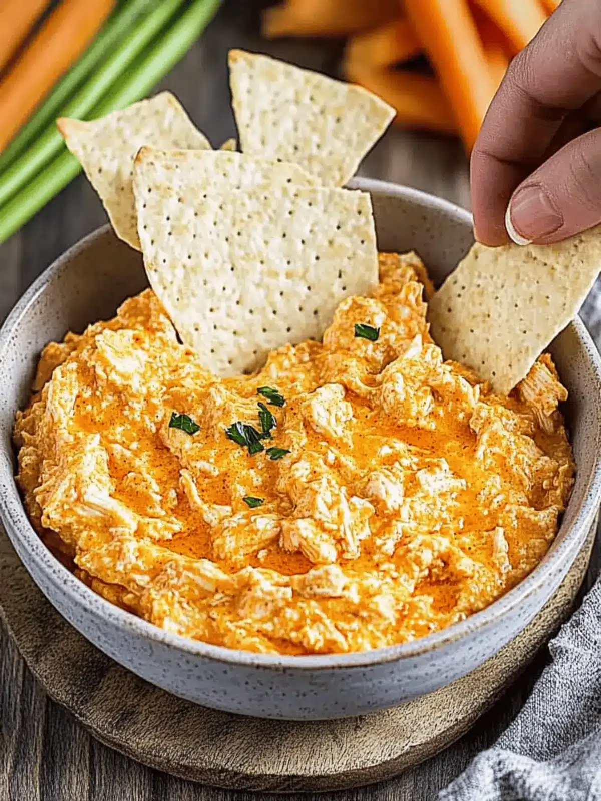 Crockpot Buffalo Chicken Dip