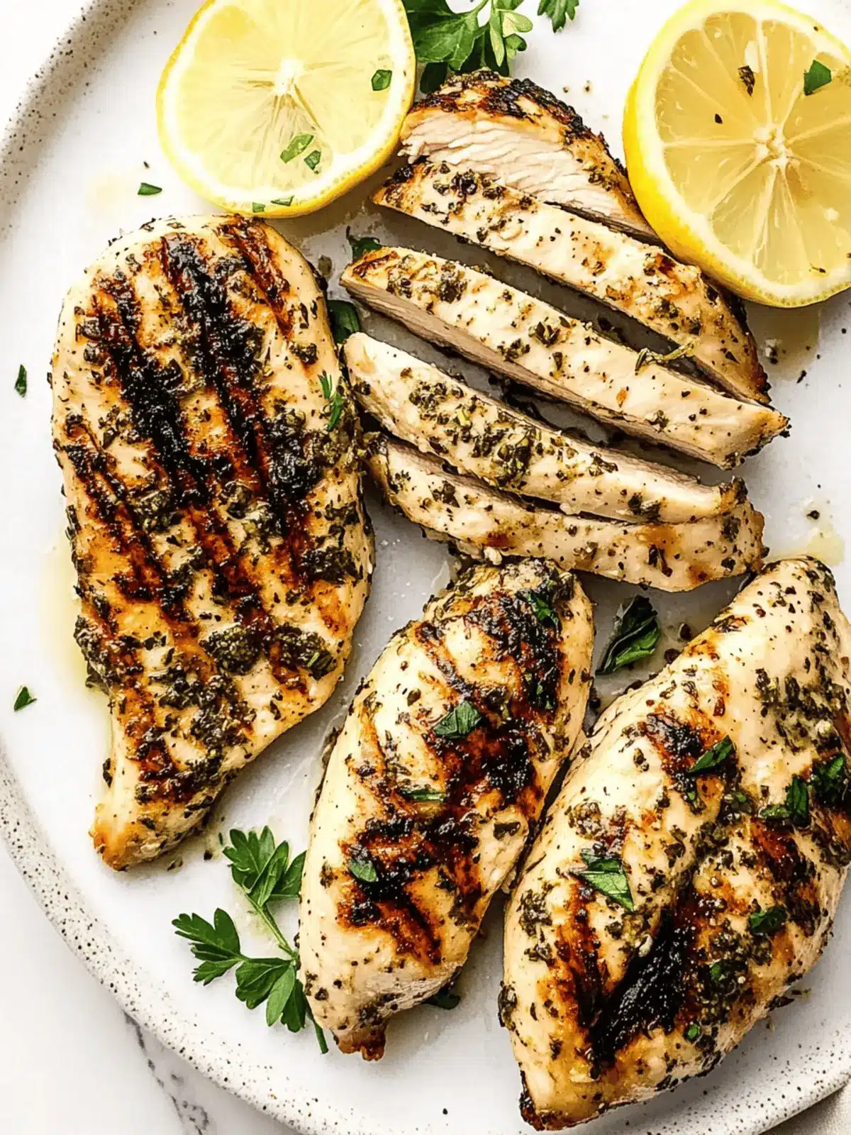 Lemon Herb Grilled Chicken Breasts