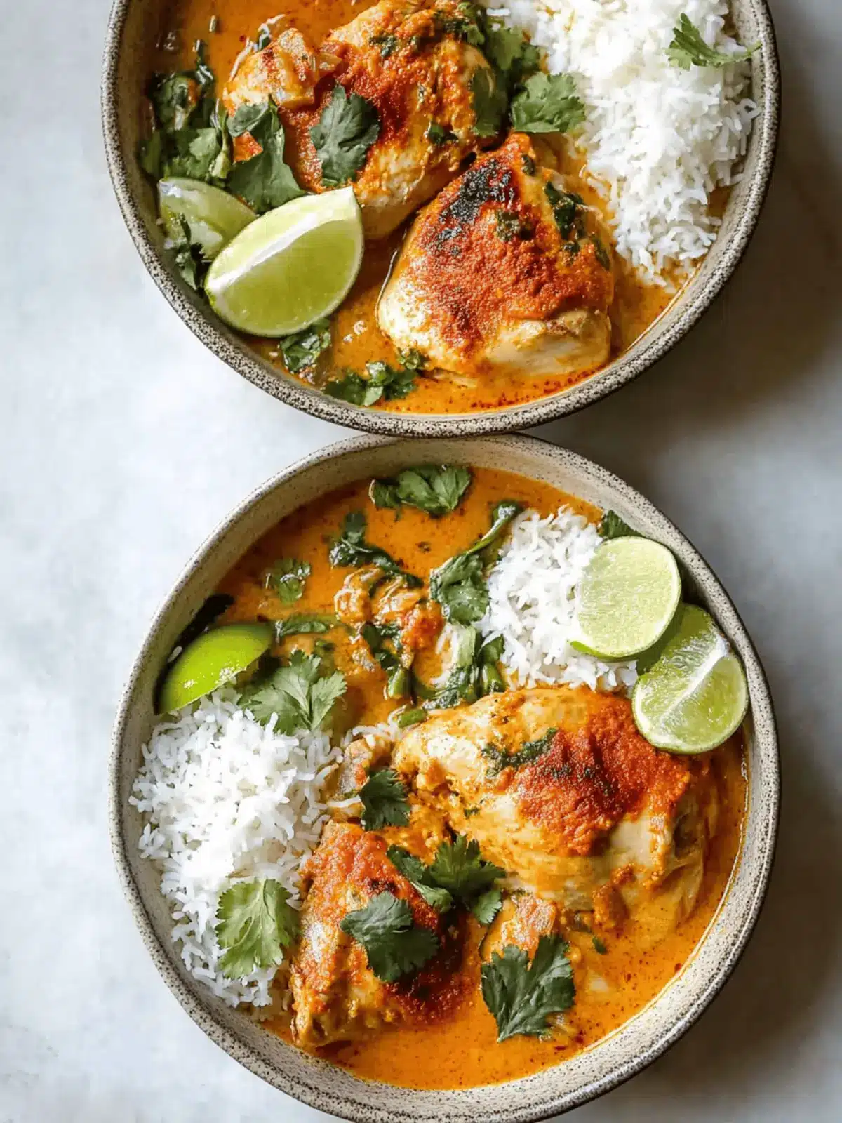 Coconut Milk-Braised Chicken with Harissa and Lime