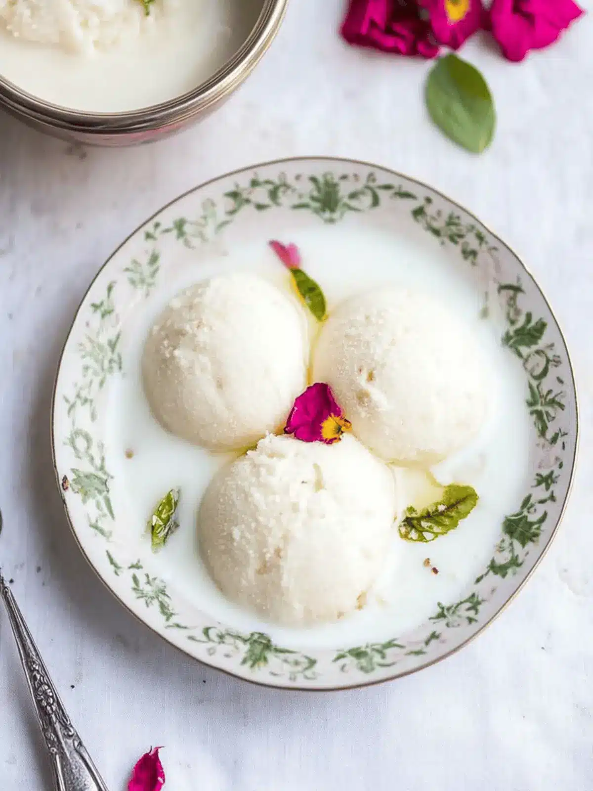 Soft Milk Powder Rasmalai