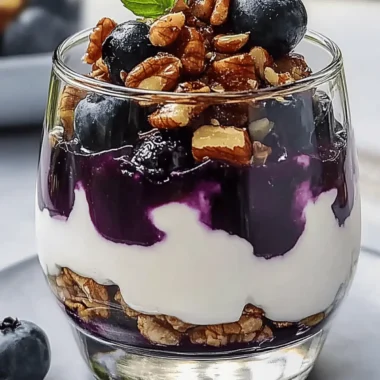Delightful Blueberry-and-Mixed Nut Parfait