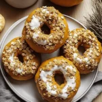 Homemade Pumpkin Oat Bagels