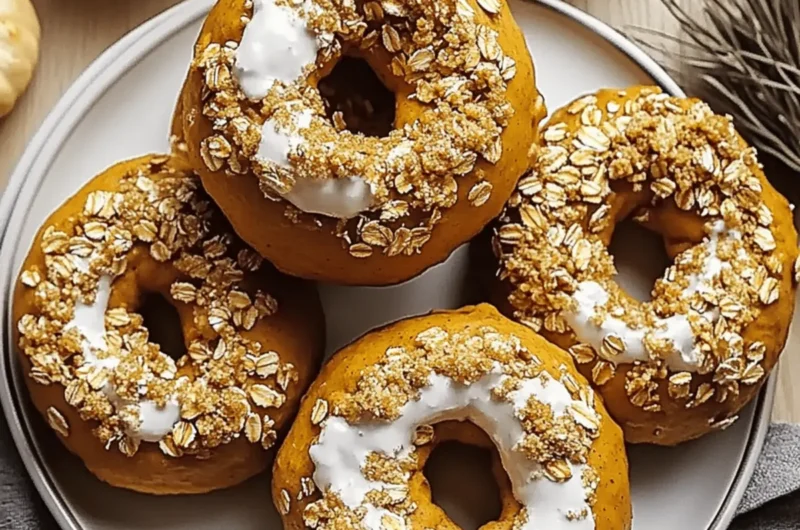 Homemade Pumpkin Oat Bagels