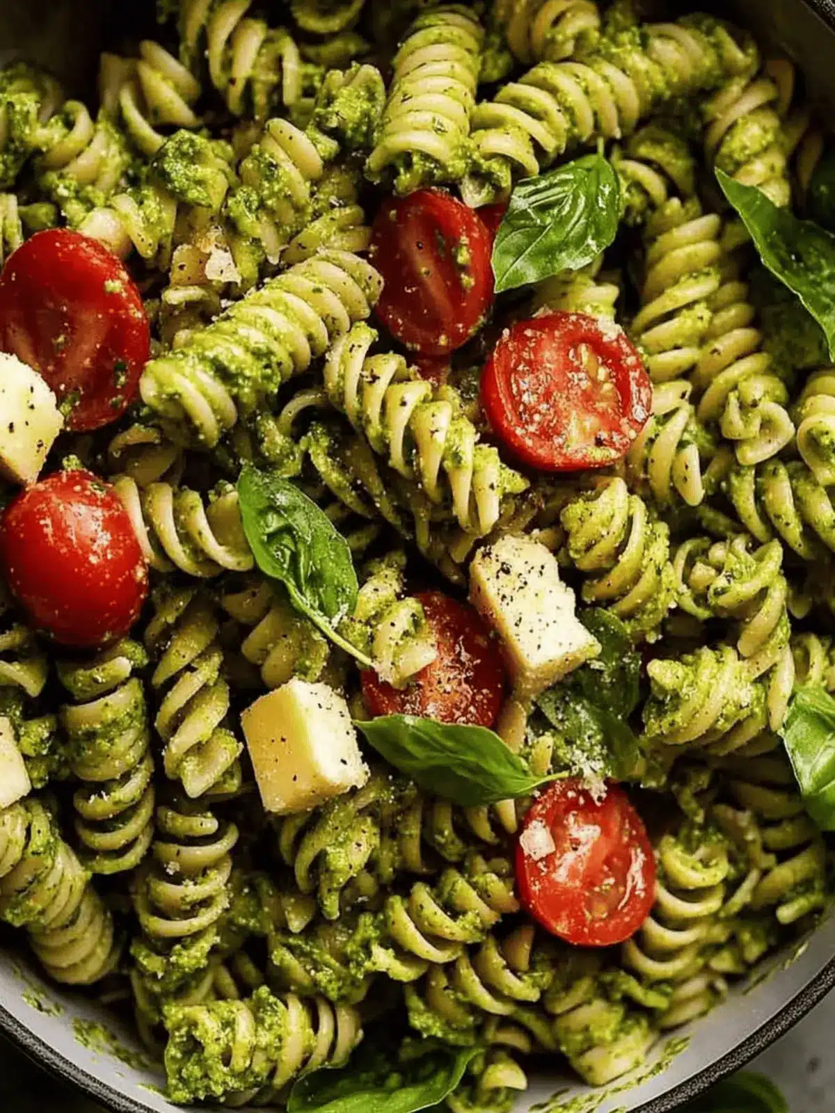 Pesto pasta salad