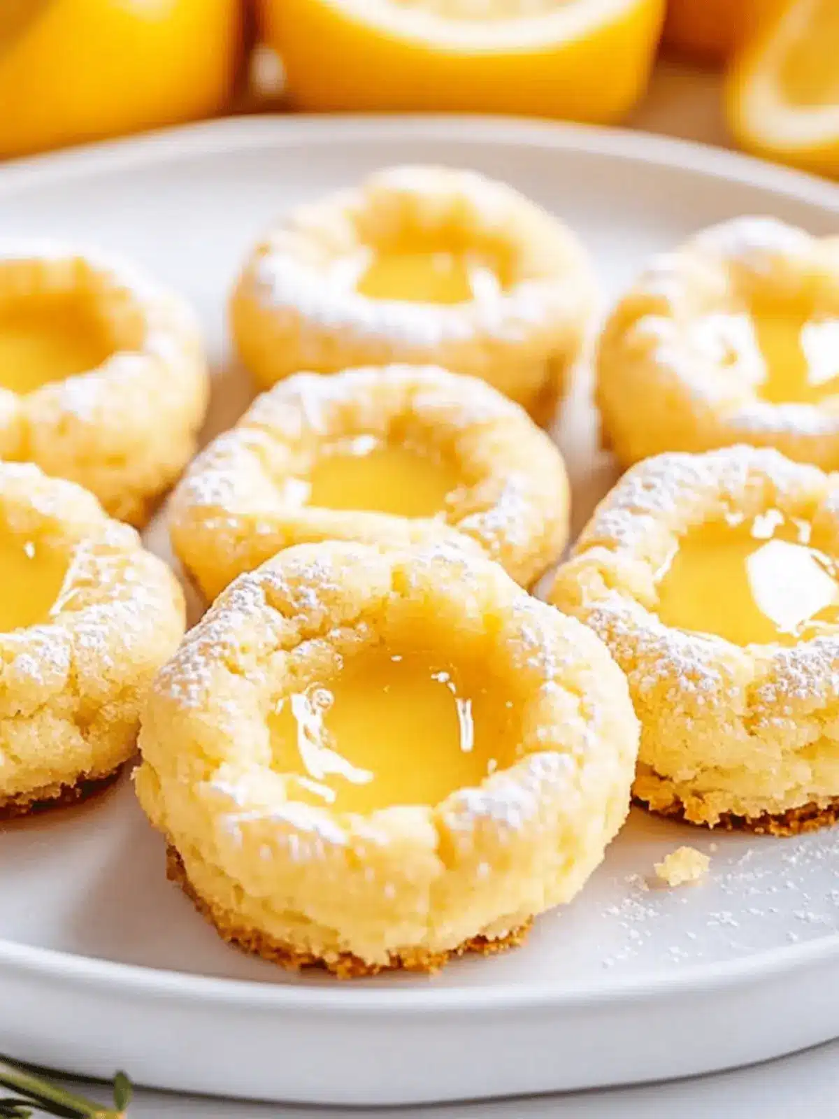 Lemon Curd Thumbprint Cookies