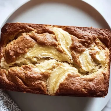Cream Cheese Swirl Banana Bread