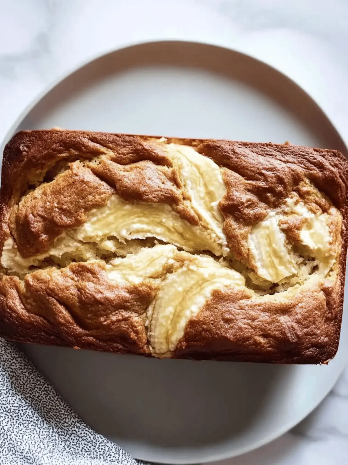 Cream Cheese Swirl Banana Bread