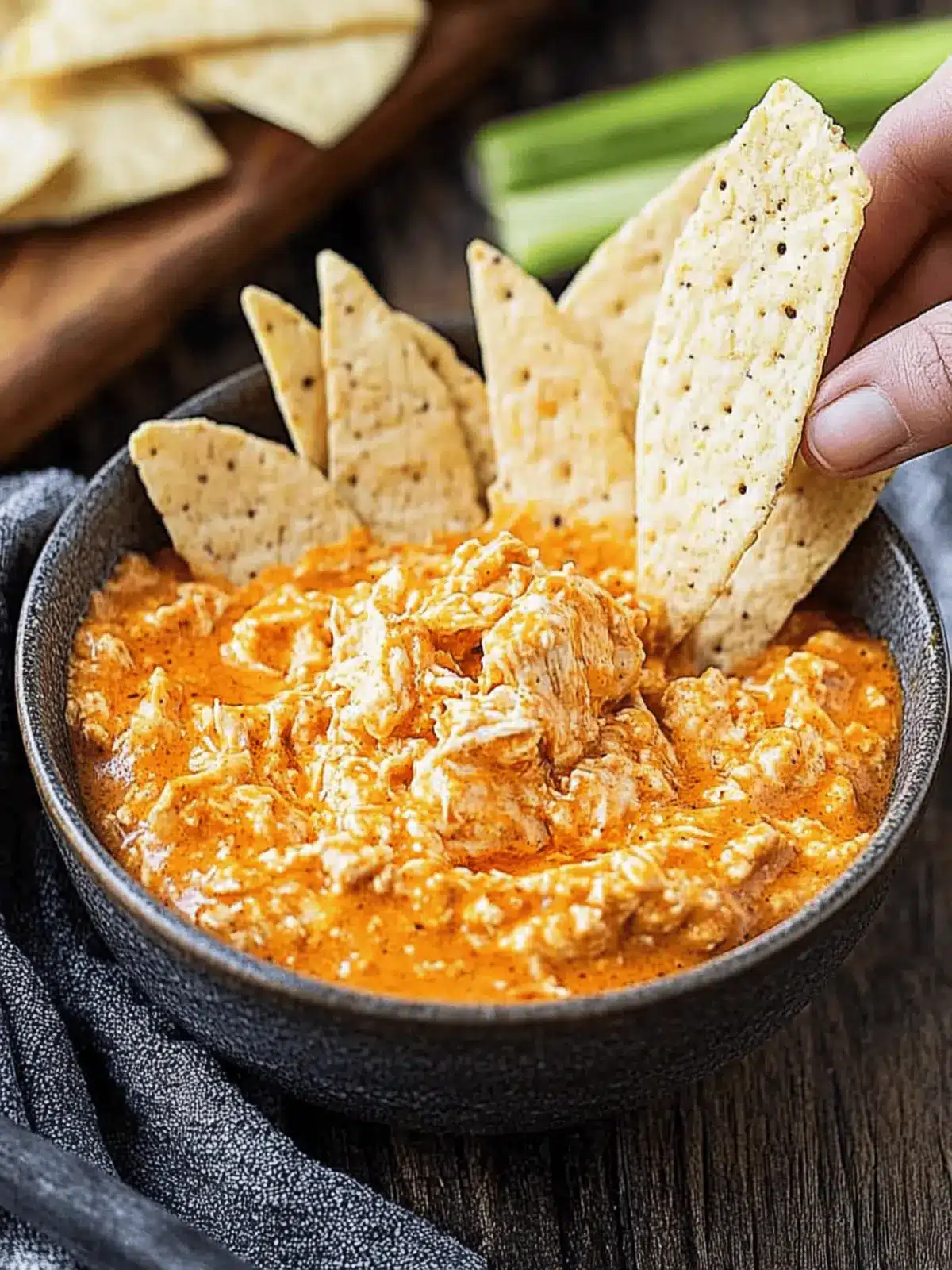 Crockpot Buffalo Chicken Dip