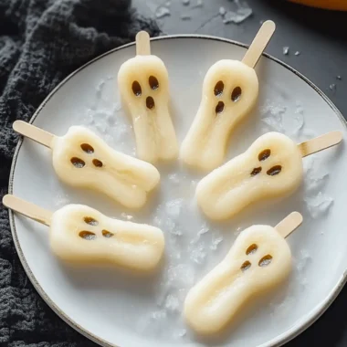 Ghostly Banana Pops
