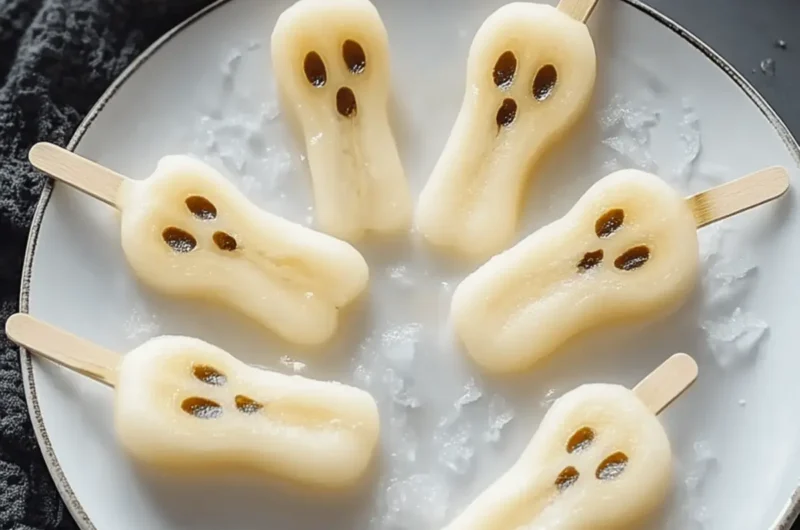 Ghostly Banana Pops