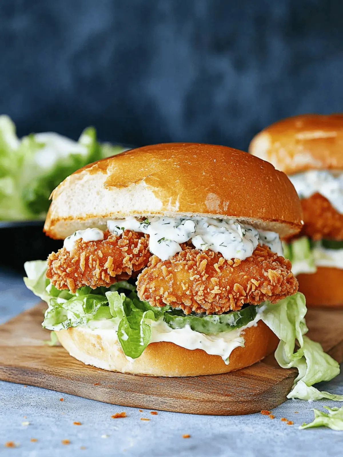 Crispy Chicken Caesar Sandwich