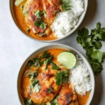 Coconut Milk-Braised Chicken with Harissa and Lime