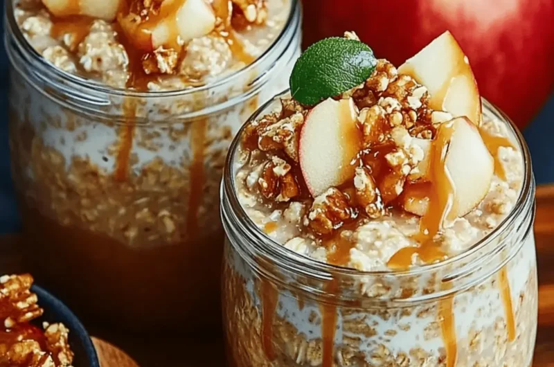Caramel Apple Overnight Oats