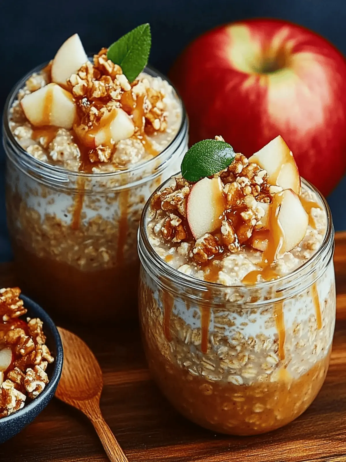 Caramel Apple Overnight Oats