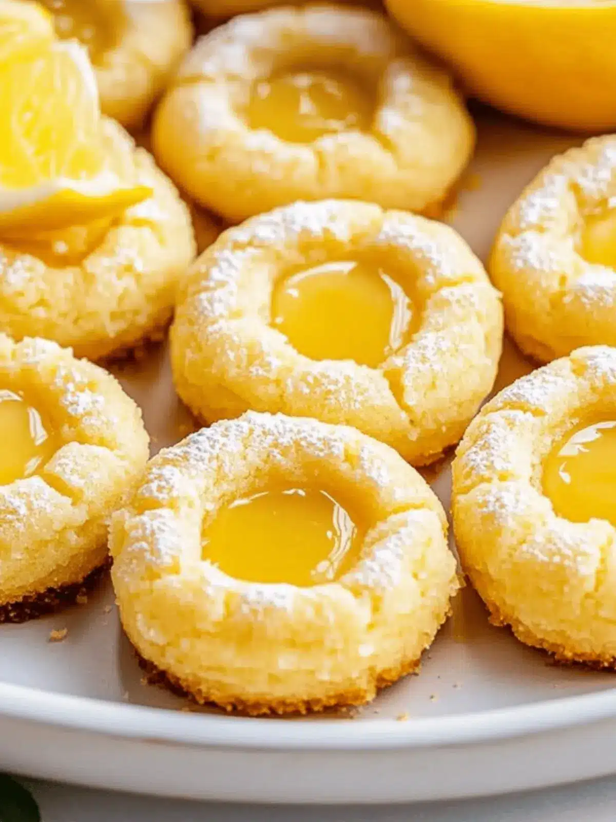 Lemon Curd Thumbprint Cookies