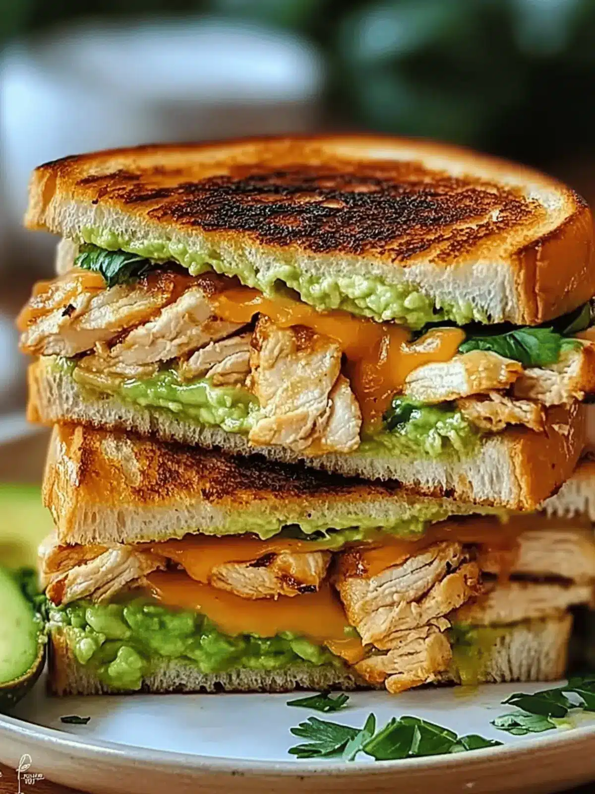 Chicken Avocado Melt Sandwich