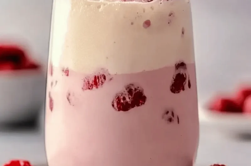 Refreshing Vanilla Raspberry Iced Latte